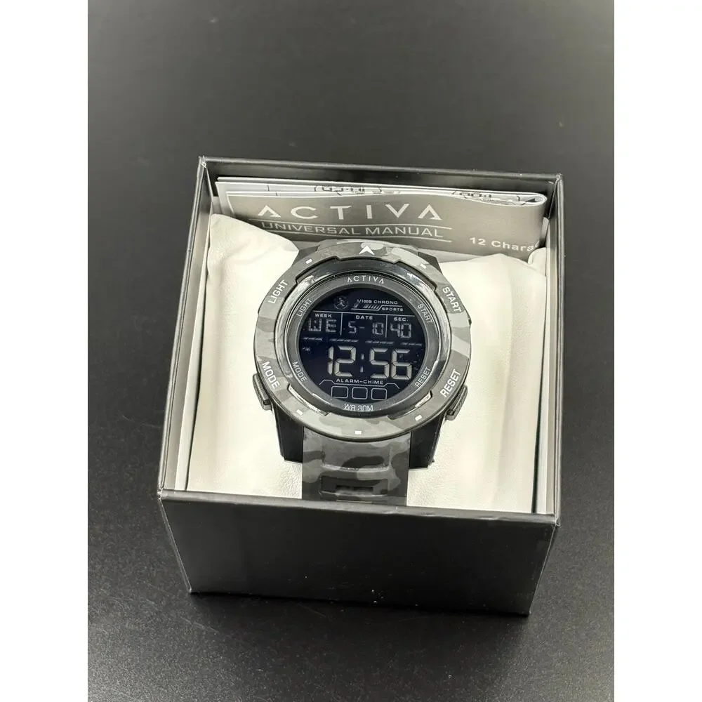 Activa X Invicta Ranger X Terrain Digital Men’s Watch 45mm Black Camo New